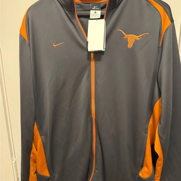 Texas Longhorns Nike Lightweight Dri-Fit Jacket with Full-Zip NWT - Picture 5 of 10